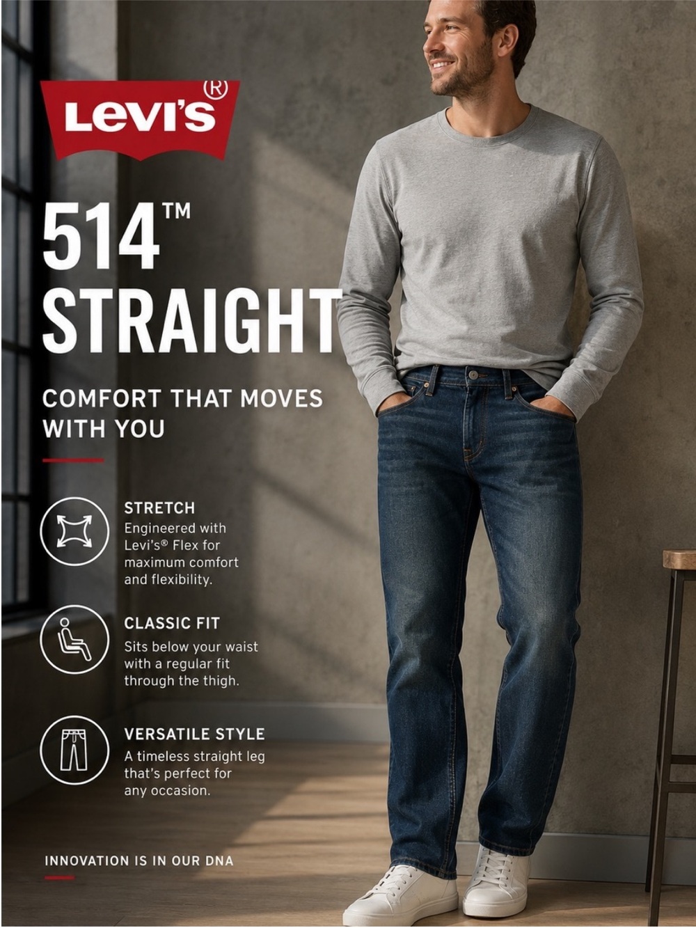 Levi's 541 Straight leg Jeans - Dark Blue